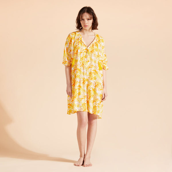 VILEBREQUIN Women Viscose Fluid Dress Tahiti Flowers
