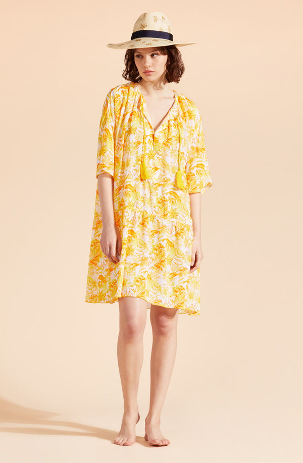 VILEBREQUIN Women Viscose Fluid Dress Tahiti Flowers