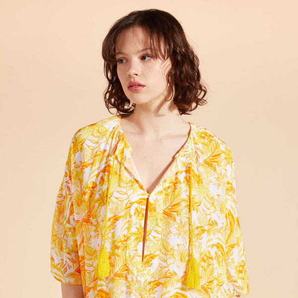 VILEBREQUIN Women Viscose Fluid Dress Tahiti Flowers