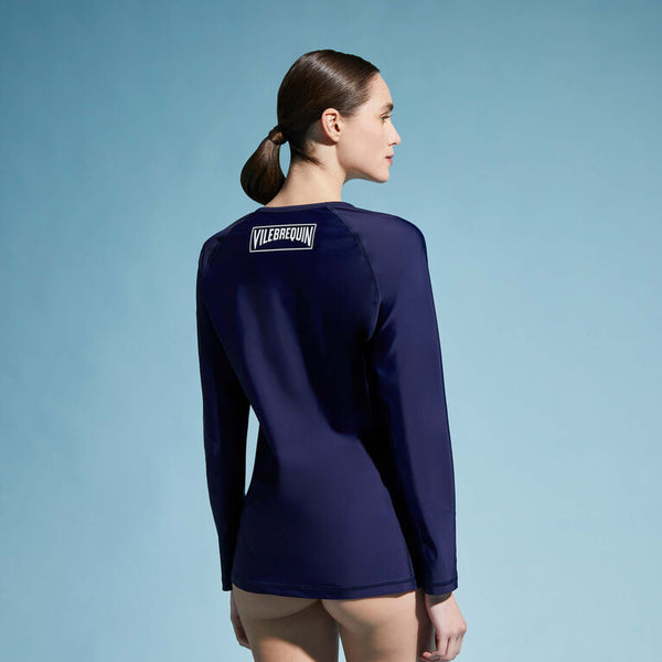 VILEBREQUIN Women Long Sleeves Zipper Rashguard Solid