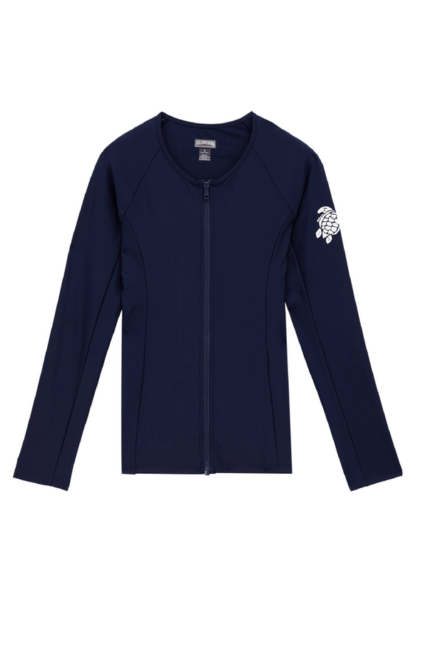 VILEBREQUIN Women Long Sleeves Zipper Rashguard Solid