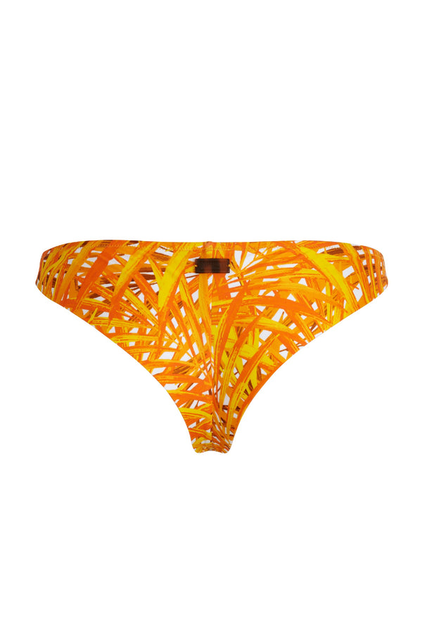VILEBREQUIN Women Tanga Bikini Bottom Palm Leaves