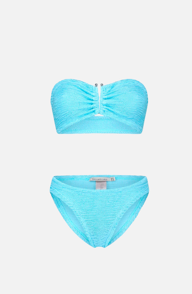 PARAMIDONNA Women Frida Aquamarine Bandeau Bikini