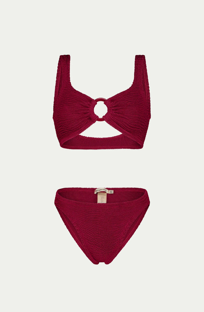 PARAMIDONNA Women Irina Burgundy Ring Bikini