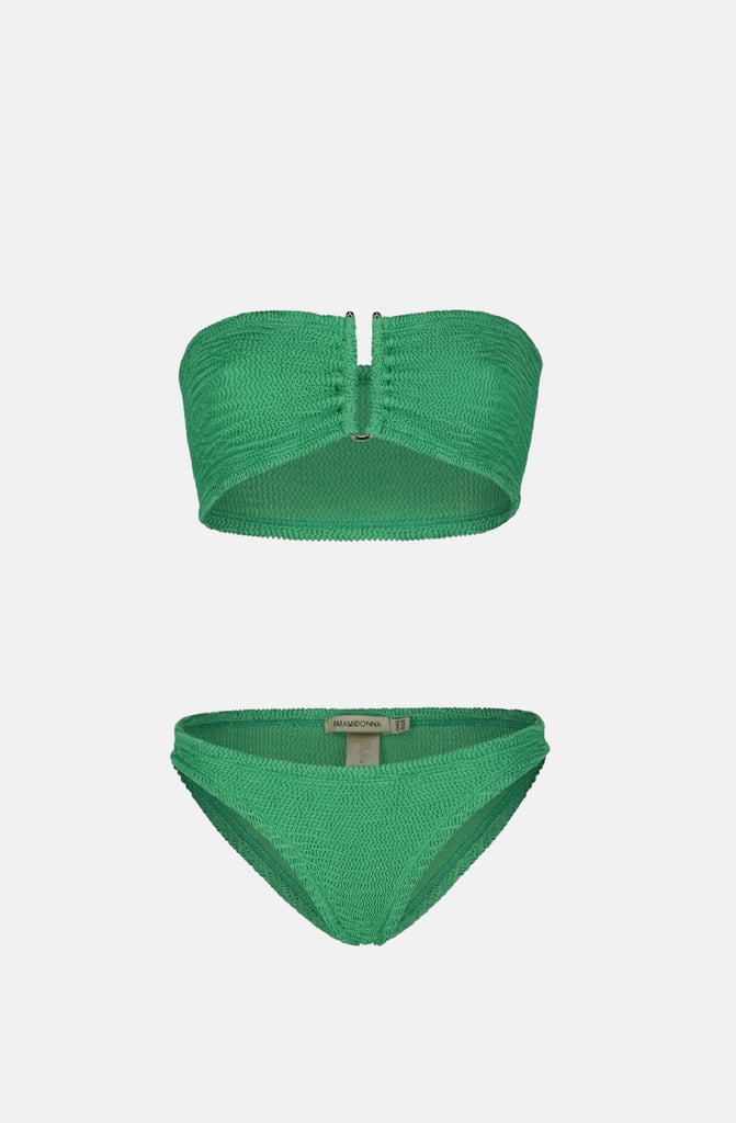 PARAMIDONNA Women Frida Emerald Bandeau Bikini