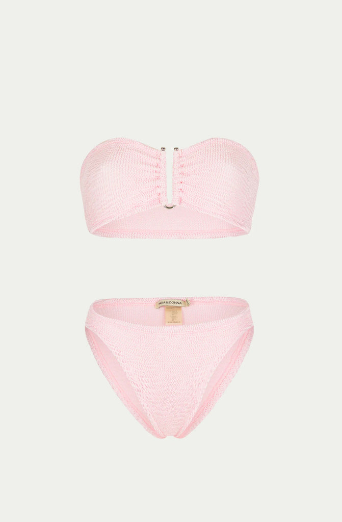 PARAMIDONNA Women Frida Pink Cake Bandeau Bikini