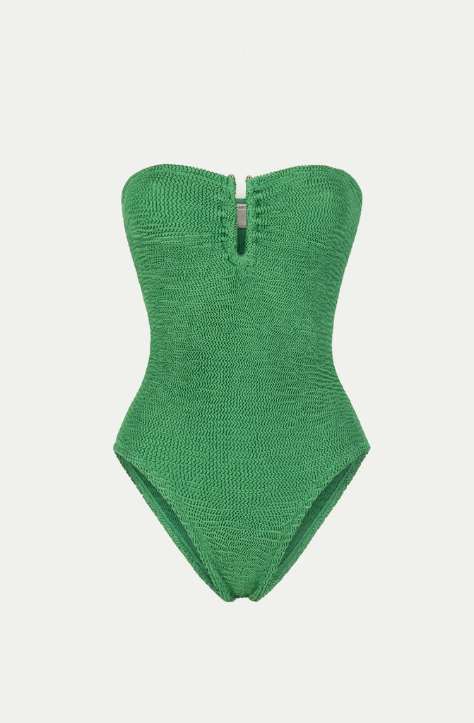 PARAMIDONNA Women Frida Emerald Bandeau One-Piece Swimsuit