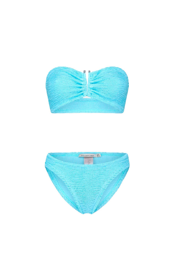 PARAMIDONNA Women Frida Aquamarine Bandeau Bikini
