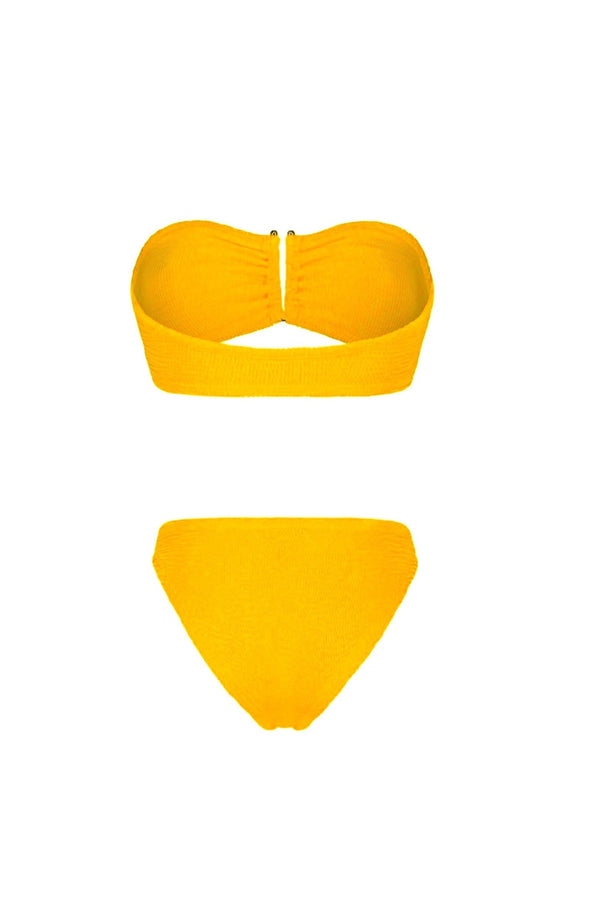 PARAMIDONNA Women Frida Banana Bandeau Bikini