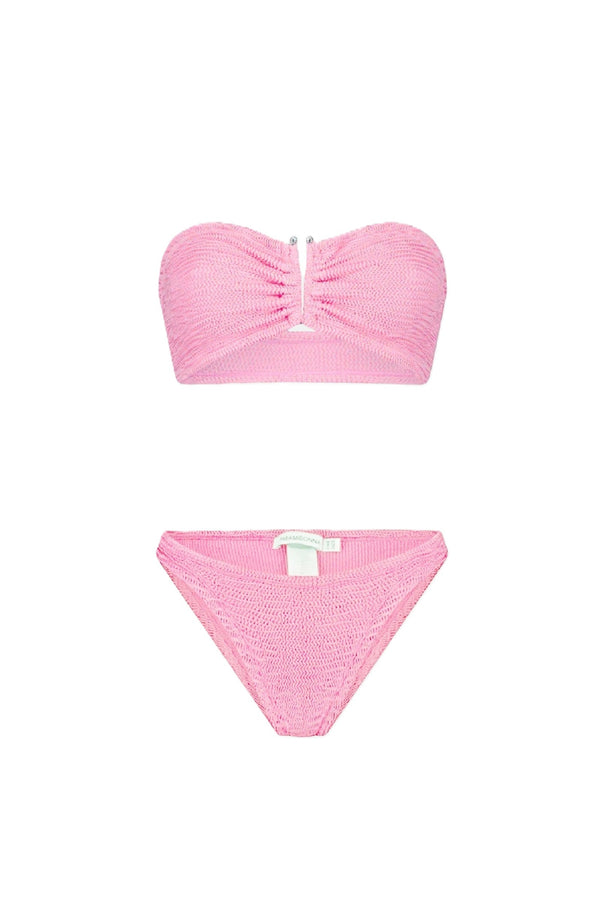 PARAMIDONNA Women Frida Bubblegum Bandeau Bikini