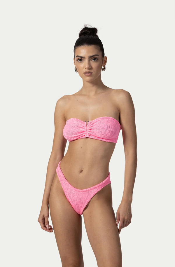 PARAMIDONNA Women Frida Bubblegum Bandeau Bikini