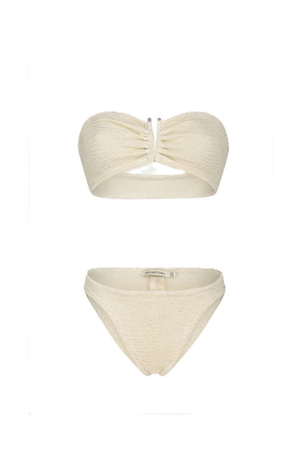 PARAMIDONNA Women Frida Ivory Bandeau Bikini
