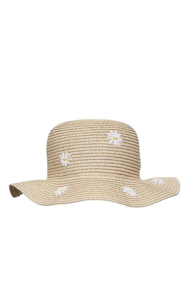 SNAPPERROCK Girls Daisy Embroidered Hat