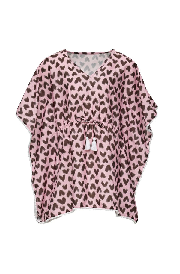 SNAPPERROCK Girls Wild Love Batwing Cover Up