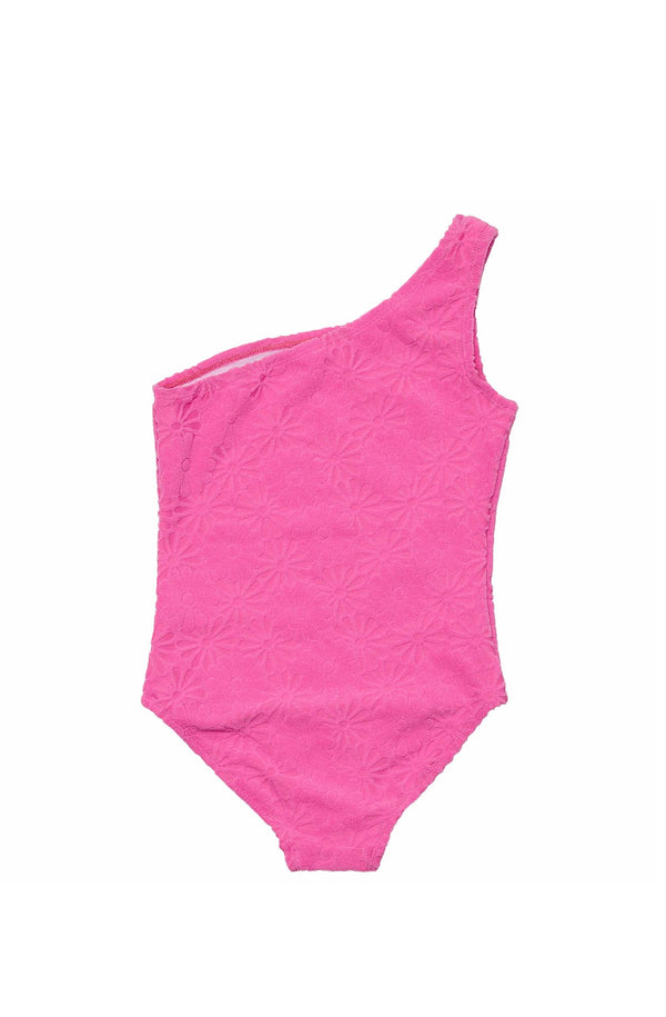 SNAPPERROCK Girls Bubblegum Bloom One Shoulder Swimsuit