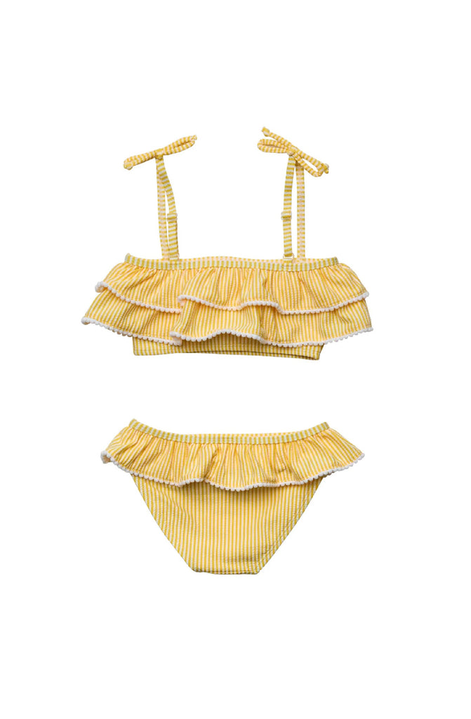 SNAPPERROCK Marigold Stripe Tie Bikini