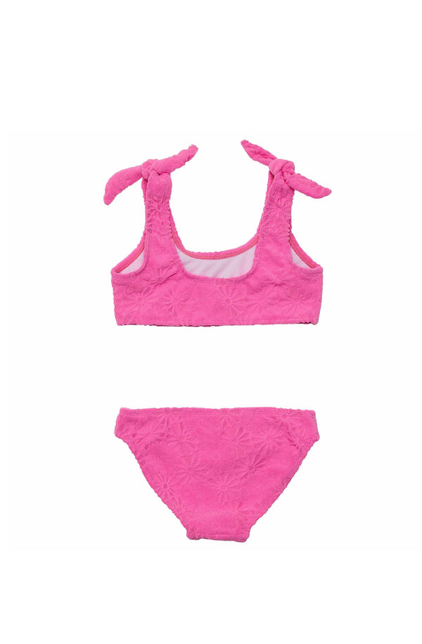 SNAPPERROCK Girls Bubblegum Bloom Crop Bikini