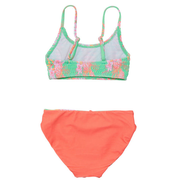 SNAPPERROCK Girls Coastal Shells Sustainable Bikini