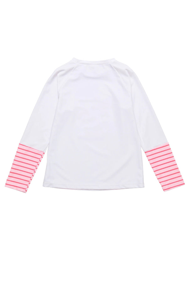 SNAPPERROCK Girls Palm Island Sustainable Long Sleeve Rashguard