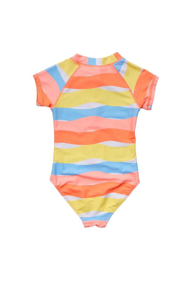 SNAPPERROCK Girls Good Vibes SS Surf Suit