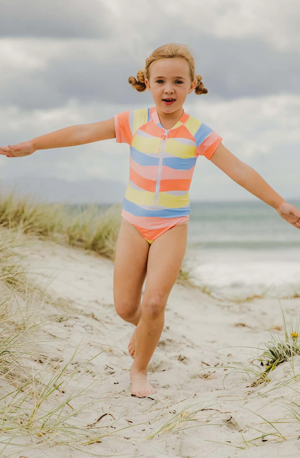 SNAPPERROCK Girls Good Vibes SS Surf Suit