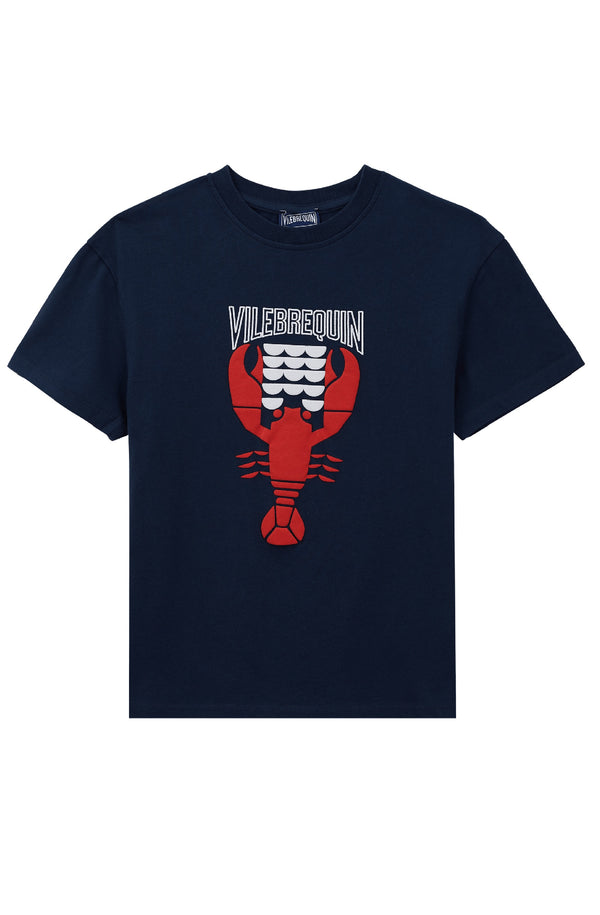 VILEBREQUIN Boys Organic Cotton T-Shirt Graphic Lobsters
