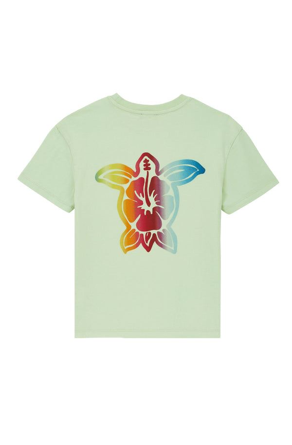 VILEBREQUIN Boys Organic Cotton T-Shirt Turtle Flowers