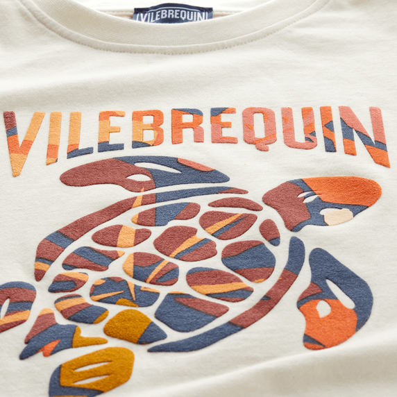 VILEBREQUIN Boys Organic Cotton T-Shirt Puffer Turtles Monoi Print