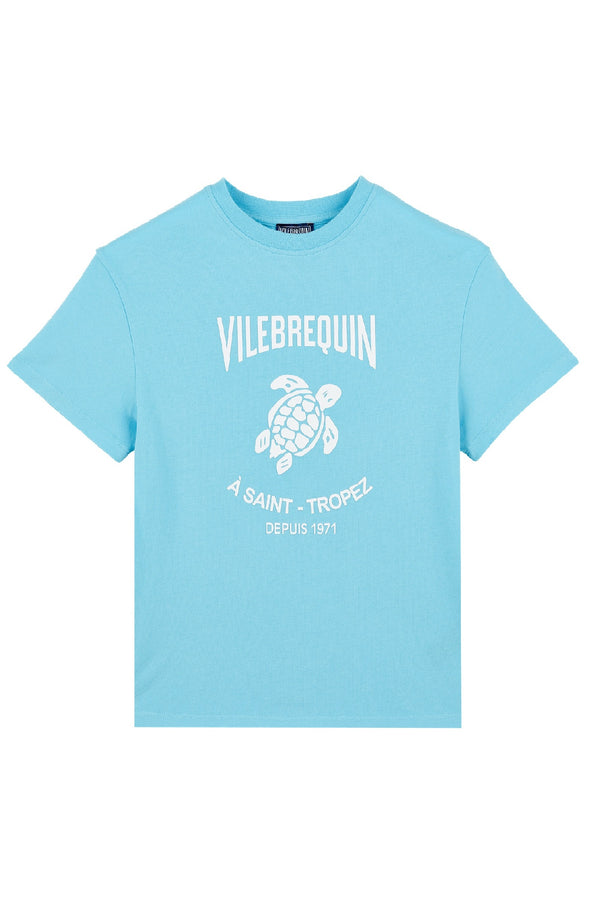 VILEBREQUIN Boys Organic Cotton T-Shirt Logo Vilebrequin