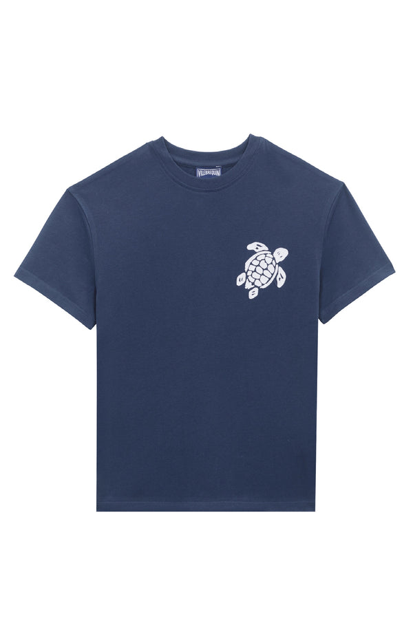 VILEBREQUIN Boys Organic Cotton T-Shirt Tahiti Embroidered Turtles