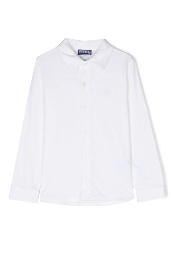 VILEBREQUIN Kids buttoned long-sleeve cotton shirt