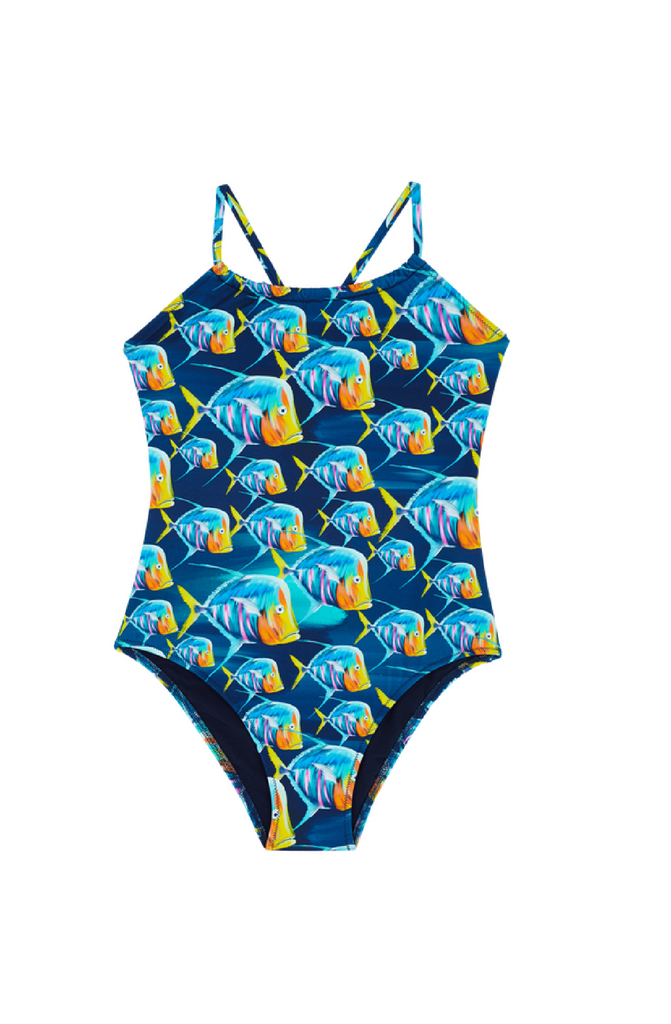 VILEBREQUIN Girls One-piece Swimsuit Piranhas