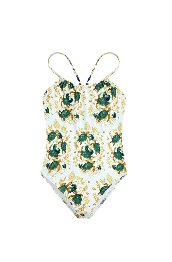 VILEBREQUIN Girls One-piece Swimsuit Mangrove Turtles - Vilebrequin x Abu Dhabi