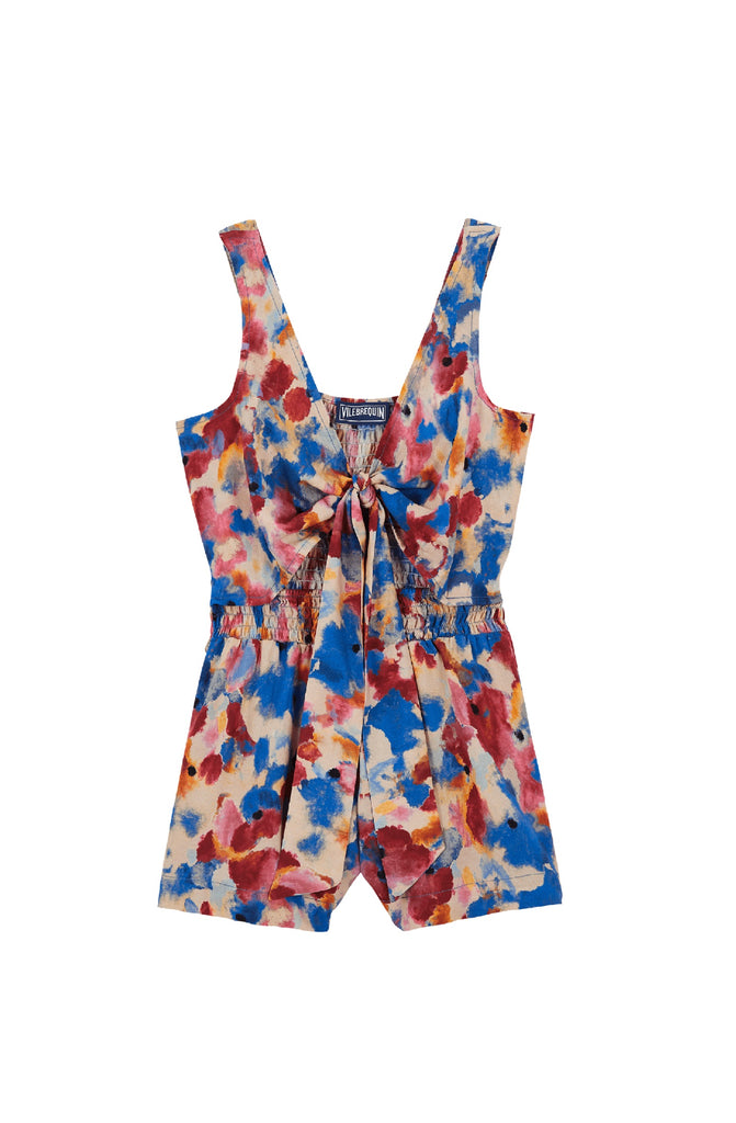 VILEBREQUIN Girls Viscose Playsuit Flowers in the Sky
