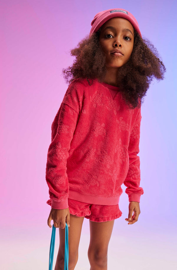 VILEBREQUIN Girls Crewneck Sweatshirt Ronde des Tortues
