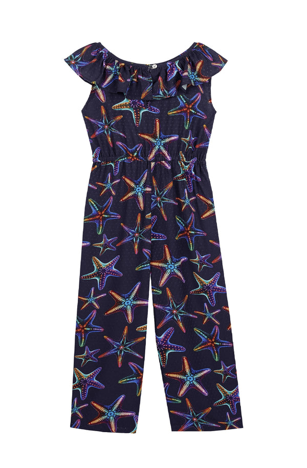 VILEBREQUIN Girls Viscose Playsuit Disco Stars