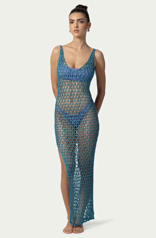 PARAMIDONNA Women Gigi Turquoise Blue Dress