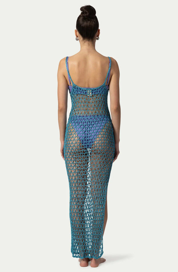PARAMIDONNA Women Gigi Turquoise Blue Dress