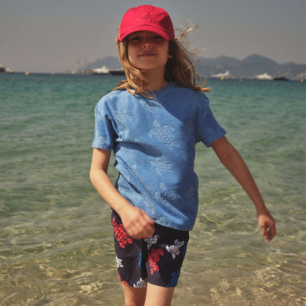 VILEBREQUIN Kids Roundneck T-Shirt Ronde des Tortues