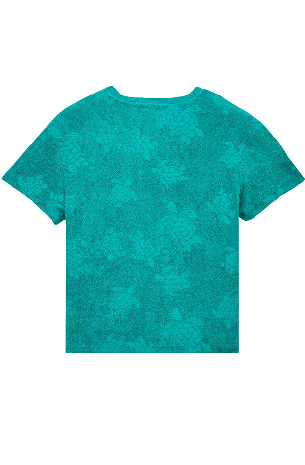 VILEBREQUIN Kids Round Neck Terry T-Shirt Ronde des Tortues