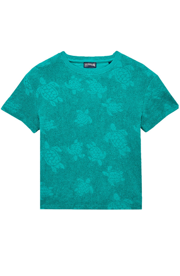 VILEBREQUIN Kids Round Neck Terry T-Shirt Ronde des Tortues