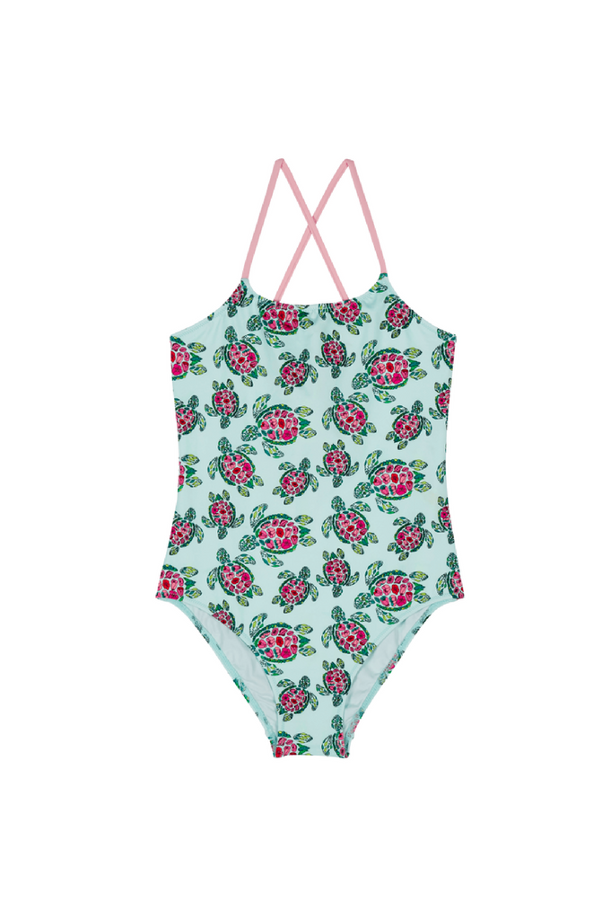 VILEBREQUIN Girls One-piece Swimsuit Provencal Turtle