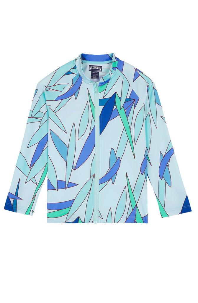 VILEBREQUIN Girls Zipper Long Sleeves Rashguard Madrague