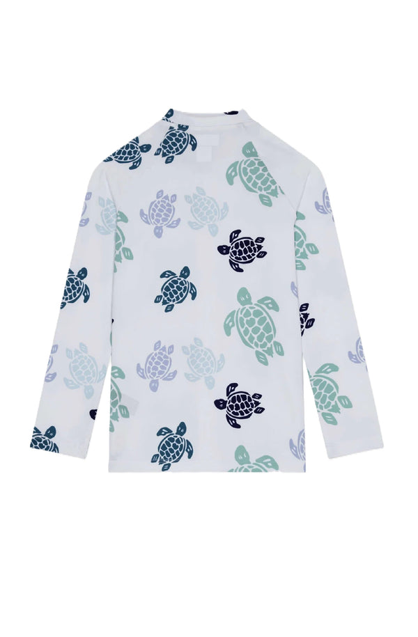 VILEBREQUIN Boys Zipped Long Sleeves Rashguard Tortues Multicolores