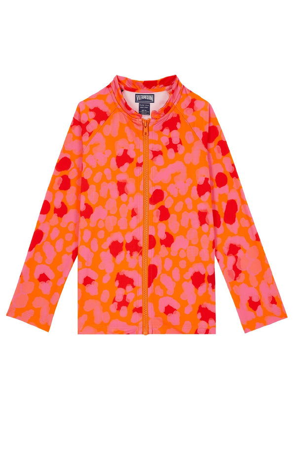 VILEBREQUIN Kids Zipper Rashguard New Leopard
