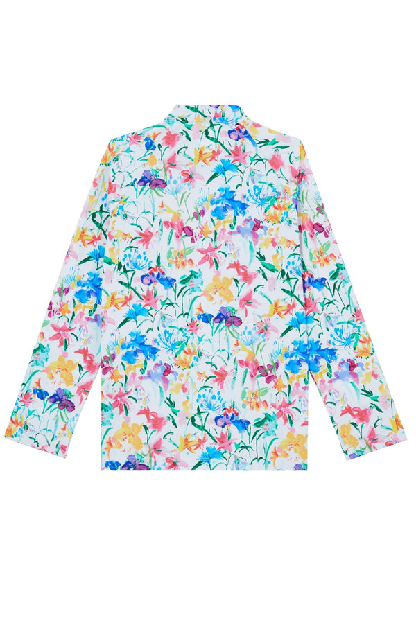 VILEBREQUIN Kids Zipper Long Sleeves Rashguard Happy Flowers