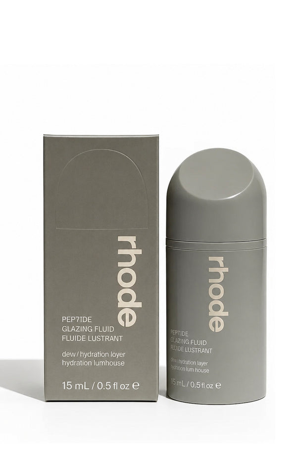 RHODE Women Peptide Glazing Fluid – Dewy Gel Serum for Hydration & Radiance 15ml