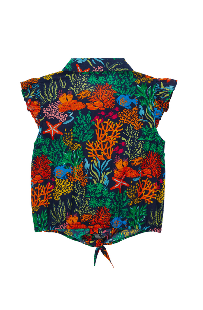 VILEBREQUIN Girls Shirt Fonds Marins Multicolores