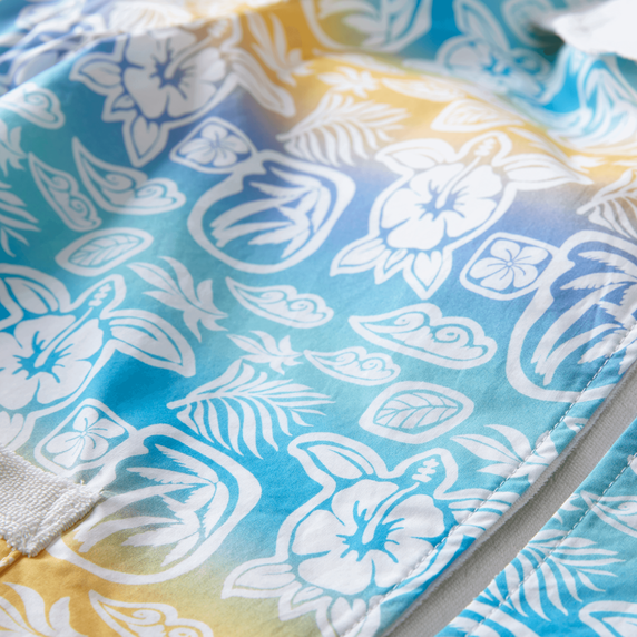 VILEBREQUIN Boys Cotton Bowling Shirts Tahiti Turtles