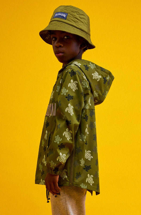 VILEBREQUIN Boys Hooded Jacket Ronde des Tortues Camo